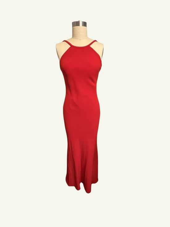 Calvin Klein Dresses & Skirts - Calvin Klein Red Sleeveless Halter Neck Bodycon Dress